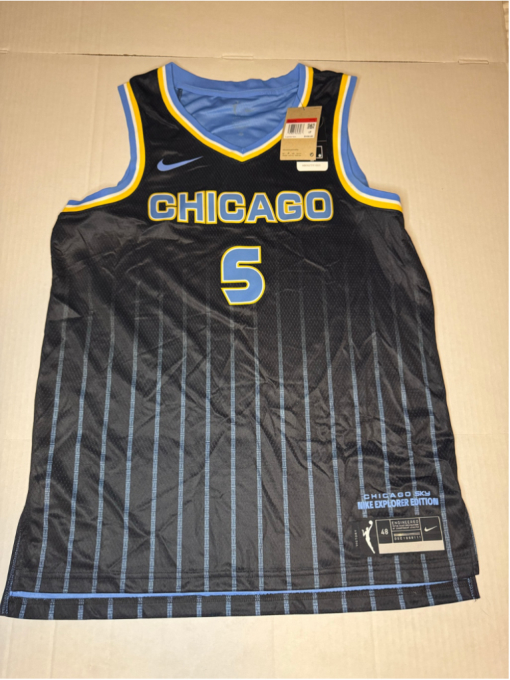 Women's Nike Chicago Sky Reese Jersey Size L Black Blue-Size L
